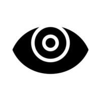 occhio icona vettore simbolo design illustrazione