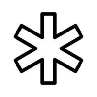 stella di vita icona vettore simbolo design illustrazione