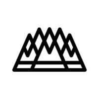montagna icona vettore simbolo design illustrazione