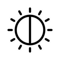 luminosità icona vettore simbolo design illustrazione