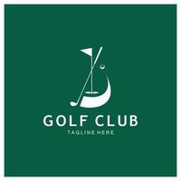 golf palla logo, golf design bastone logo, logo per professionale golf squadra, golf club, torneo, golf memorizzare attività commerciale, golf corso, evento vettore