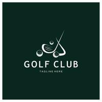 golf palla logo, golf design bastone logo, logo per professionale golf squadra, golf club, torneo, golf memorizzare attività commerciale, golf corso, evento vettore