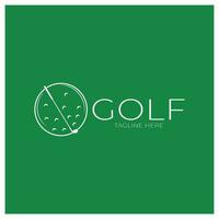 golf palla logo, golf design bastone logo, logo per professionale golf squadra, golf club, torneo, golf memorizzare attività commerciale, golf corso, evento vettore