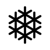 fiocco di neve icona vettore simbolo design illustrazione