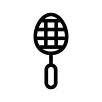 badminton racchetta icona vettore simbolo design illustrazione