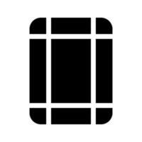 bordi icona vettore simbolo design illustrazione
