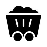 carbone icona vettore simbolo design illustrazione