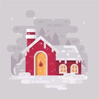 Winter Village Vector