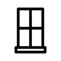 finestra icona vettore simbolo design illustrazione