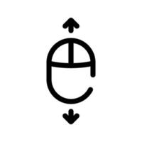 scorrere icona vettore simbolo design illustrazione