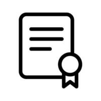 certificato icona vettore simbolo design illustrazione
