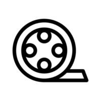 film bobina icona vettore simbolo design illustrazione