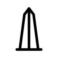 monumento icona vettore simbolo design illustrazione