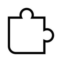 puzzle icona vettore simbolo design illustrazione