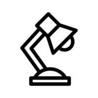 tavolo lampada icona vettore simbolo design illustrazione
