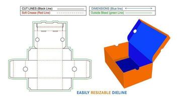 cartone scarpa scatole, kraft carta scarpe scatola, pieghevole genere scarpa naturale kraft scatola Dieline e 3d vettore illustrazione