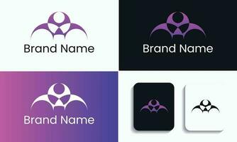 astratto logo design moderno e creativo vettore