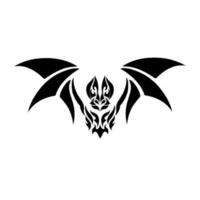 illustrazione vettore grafico di tribale arte design pipistrello simbolo