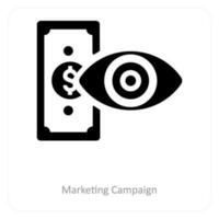 marketing campagna e attività commerciale icona concetto vettore