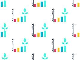 un' senza soluzione di continuità modello con colorato frecce e grafici vettore