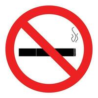 bandire fumo icona. no sigaretta cartello, vettore illustrazione