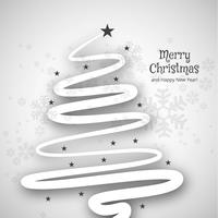 Merry christmas minimal line tree background vettore