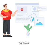 progettazione di contenuti web vettore