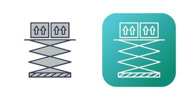 sollevamento scatola vettore icona
