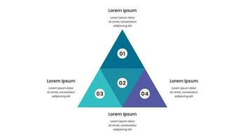 piramide Infografica per attività commerciale presentazione vettore