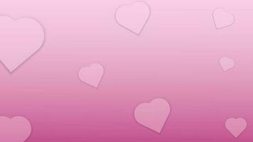 rosa cuore sagomato carta tagliare san valentino giorno sfondo vettore