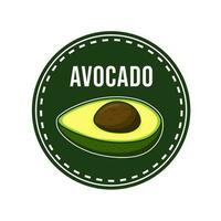 avocado frutta logo design vettore