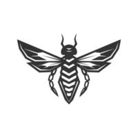 cobalto vespa combattente, Vintage ▾ logo linea arte concetto nero e bianca colore, mano disegnato illustrazione vettore