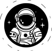 astronauta - minimalista e piatto logo - vettore illustrazione