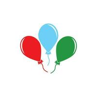 Palloncino icona logo vettore illustrazione modello design.