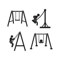 swing icona vettore illustrazione simbolo design