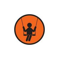 swing icona vettore illustrazione simbolo design