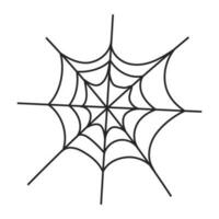 Halloween vettore cartone animato illustrazione con ragnatela ragno