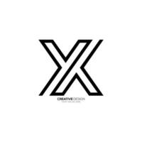 linea arte creativo lettera y X K unico forma minimo moderno monogramma logo. y logo. X logo. K logo vettore