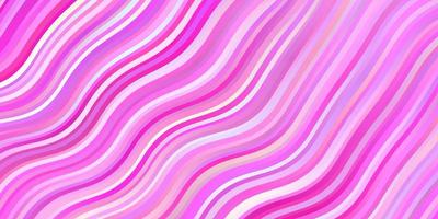 motivo vettoriale rosa chiaro con linee illustrazione colorata con motivo a linee curve per opuscoli opuscoli