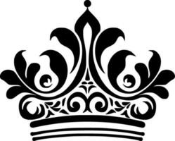 corona, minimalista e semplice silhouette - vettore illustrazione
