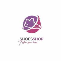 scarpa simbolo, per attività commerciale, ragnatela, in linea scarpa negozio, sociale media vettore