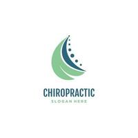 chiropratica logo design vettore unico idea concetto