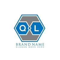 ql creativo minimalista poligono lettera logo. ql unico moderno piatto astratto vettore lettera logo design.