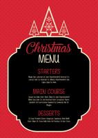 Design del menu di Natale vettore