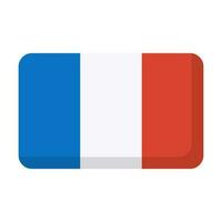 moderno francese bandiera icona. Francia. vettore. vettore