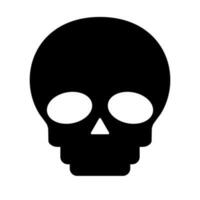 cranio silhouette icona. scheletro. vettore. vettore