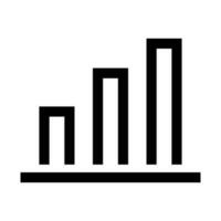 semplice bar grafico. statistico dati e analisi. vettore. vettore