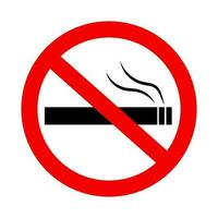 fumo Proibito icona. no fumare. tabacco limitato la zona. vettore. vettore