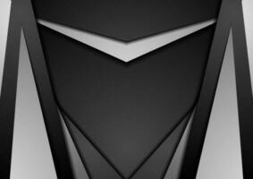 nero e bianca astratto geometrico Tech sfondo vettore