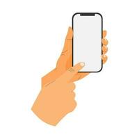 vettore illustrazione di un' mano Tenere un' smartphone